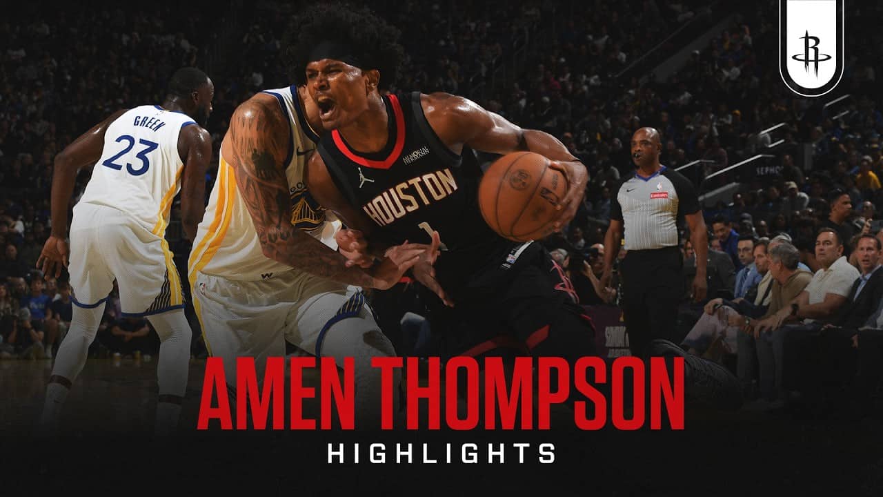Amen Thompson (18 points) Highlights vs. Golden State Warriors