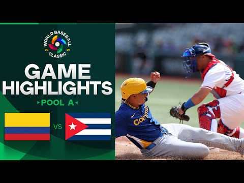 Colombia vs. Cuba 2026 World Baseball Classic | Game Highlights