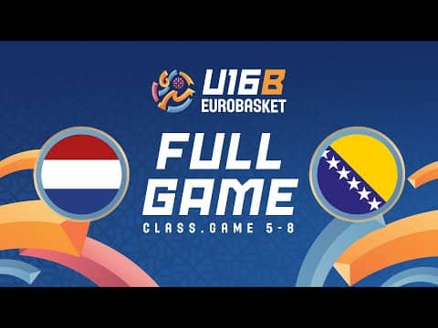 LIVE - Netherlands v Bosnia and Herzegovina | FIBA U16 Women's EuroBasket 2025 Div B | Class. 5-8