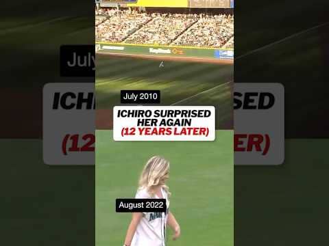 Ichiro didn't forget... and neither did she! ❤️ #baseball