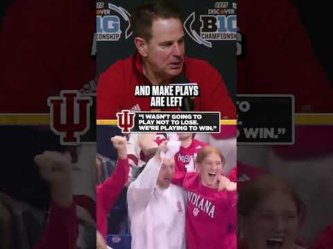 Curt Cignetti & Indiana were not gonna 'play not to lose' against the Buckeyes 😤 #indiana #college
