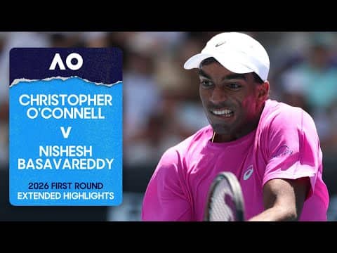 Christopher O'Connell v Nishesh Basavareddy Extended Highlights | Australian Open 2026 First Round