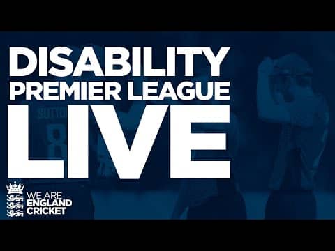 🔴 LIVE CRICKET | Disability Premier League - Match 1 | 24 August 2025