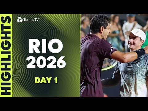 Fonseca Plays Doubles; Tabilo, Lajovic Feature | Rio 2026 Day 1 Highlights