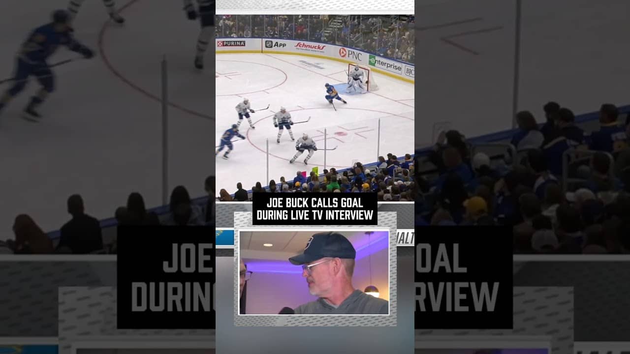 Joe Buck calls Pius Suter goal during live TV interview