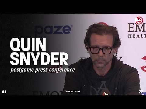 Hawks vs. Rockets Postgame Press Conference: Quin Snyder