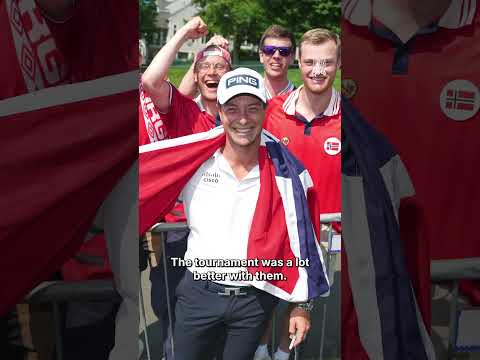 "Just seeing the Norwegian flags out there and the jerseys, it was really cool."