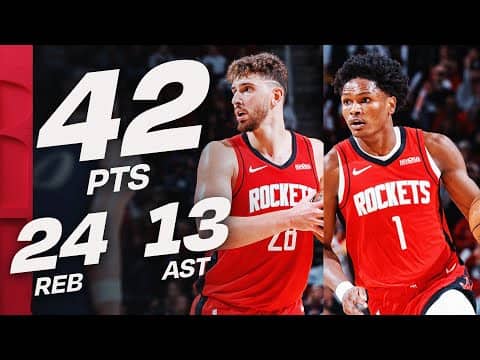 Amen Thompson & Alperen Şengün STUFFED THE STAT SHEET vs Clippers | December 11, 2025