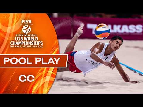 Pool Play - Court 1 | Beach U18 World Championships 2026 | The Hague