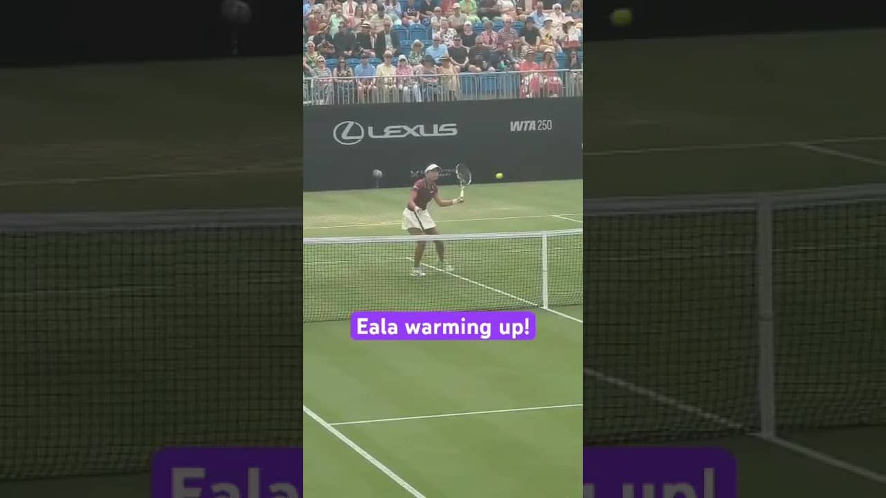 One year on! Alex Eala making history, representing the Philippines | Warming up | Eastbourne final