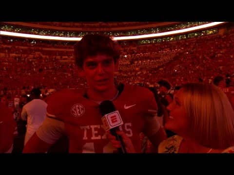 Arch Manning said it was fun to let out ‘built-up frustration’ in win vs. Sam Houston | ESPN CFB