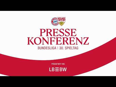 LIVE Pressekonferenz: FC Bayern München - VfB Stuttgart | Bundesliga