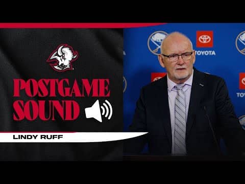 "There's No Quitting" | Lindy Ruff After Buffalo Sabres Defeat Anaheim Ducks