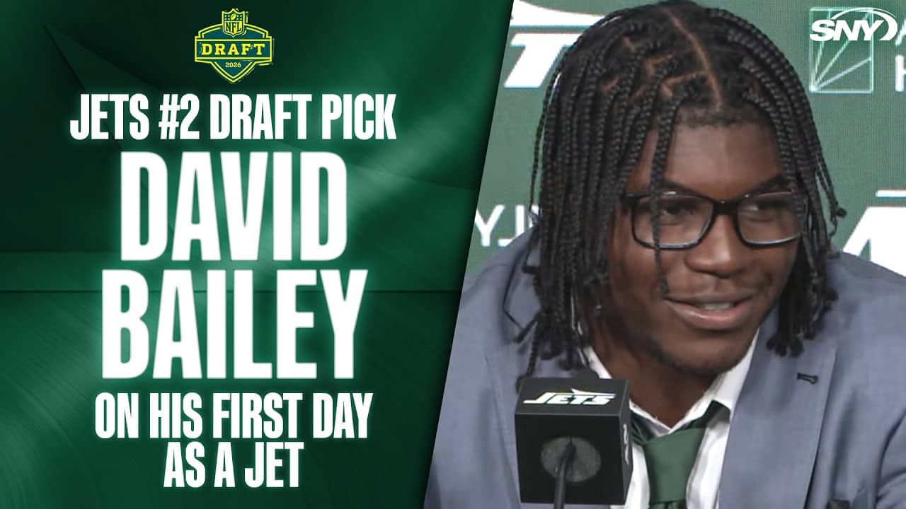 Jets top draft pick David Bailey on his first day at team facility, winding journey to NFL