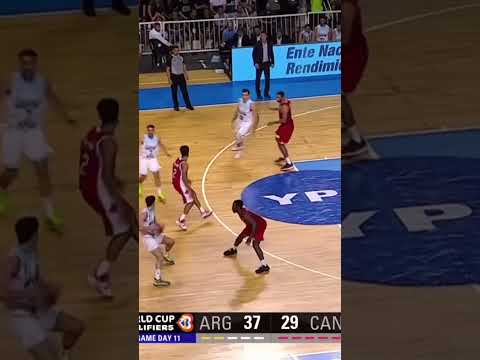 Argentina making life tough for Canada 😤 #FIBAWC