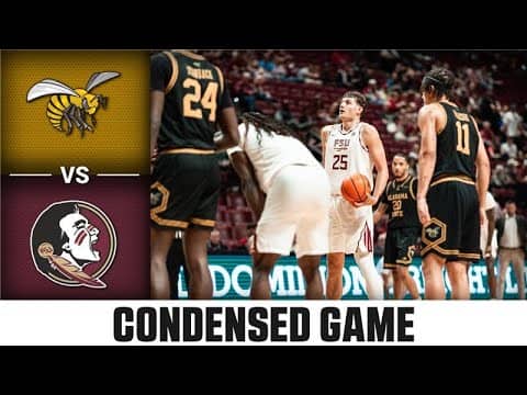 Alabama State vs. Florida State Condensed Game | 2025-26 ACC Men's Basketball