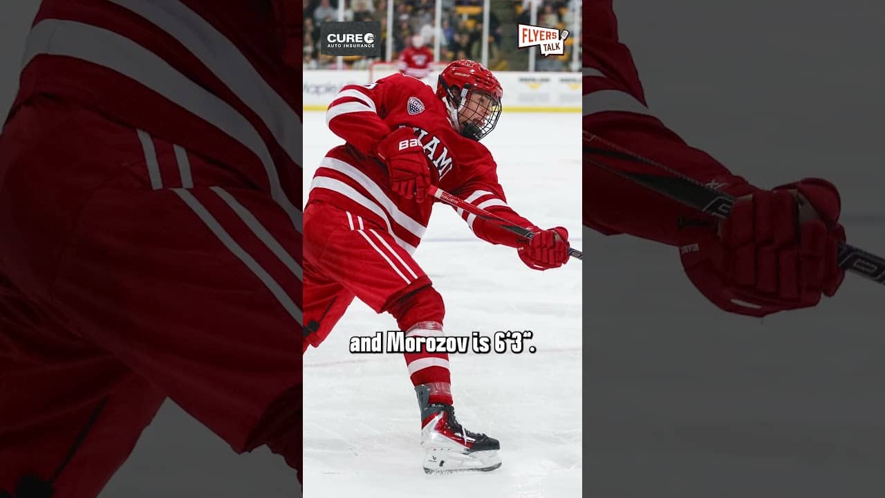 The Flyers would have imposing size at center if they took Ilia Morozov in the NHL draft