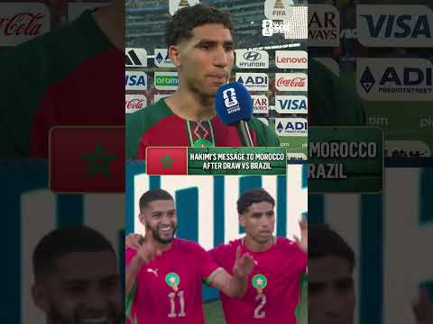 Constant improvement 📈 Morocco's captain Achraf Hakimi with a message to his team