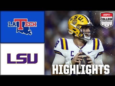 Louisiana Tech Bulldogs vs. LSU Tigers | Full Game Highlights | ESPN College Football