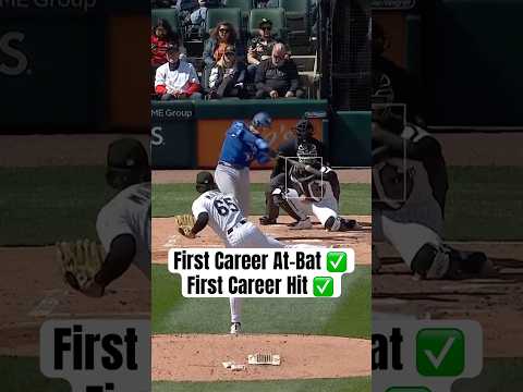 Brandon Valenzuela gets his first Major League hit in his first Major League at-bat! #BlueJays