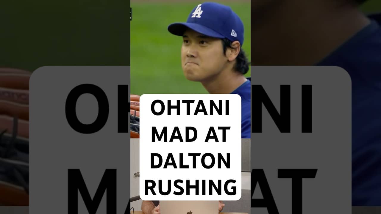 Shohei Ohtani is mad at his catcher Dalton Rushing, a breakdown #baseball #dodgers #losangeles #mlb