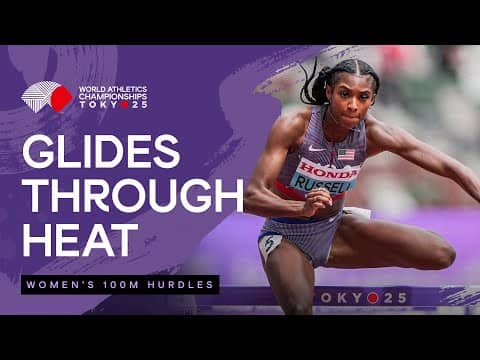 Russell safely through the heats with smooth 12.53 | World Athletics Championships Tokyo 25