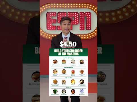 Gary Striewski builds his $10 Masters menu 🤑