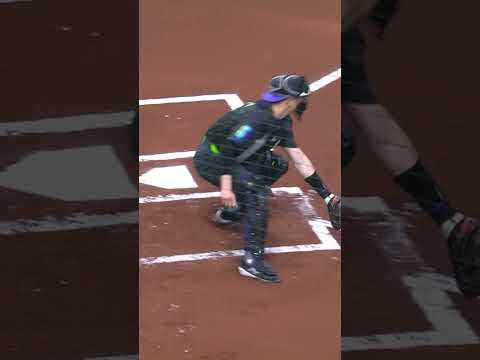 Geraldo Perdomo with the swim move to avoid the tag at the plate 😤