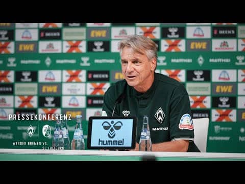 Pressekonferenz mit Horst Steffen vor Freiburg | SV Werder Bremen - SC Freiburg