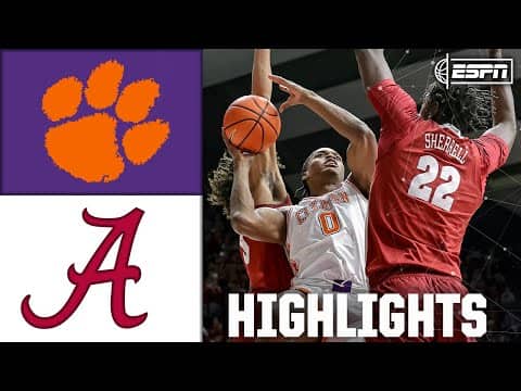 19-PT LEAD ERASED 😱 Clemson Tigers vs. Alabama Crimson Tide | Full Game Highlights | ESPN CBB