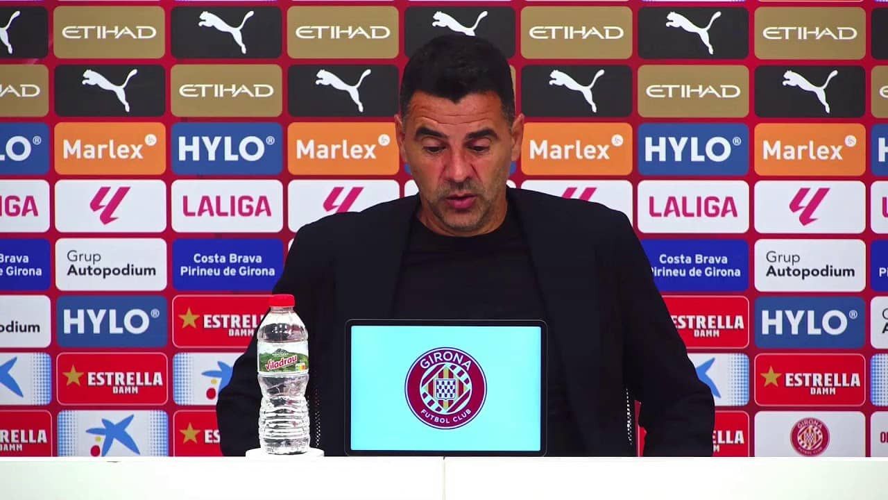 Roda de Premsa de Míchel Sánchez, en el post partit del GIRONA FC vs REAL BETIS