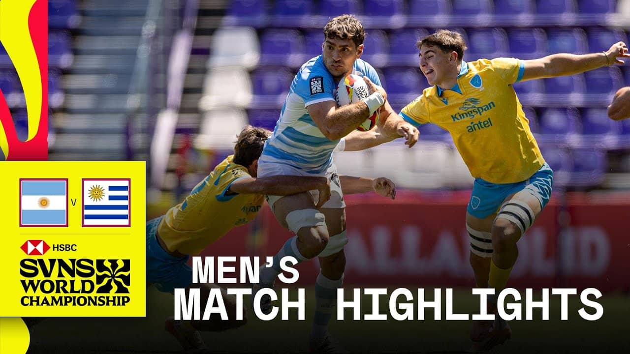South American rivals COLLIDE 💥 | Argentina v Uruguay | HSBC SVNS Valladolid 2026 | Match Highlights