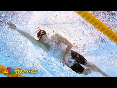 Lukas Martens wins men's 400m freestyle at 2025 World Aquatics Championships | NBC Sports