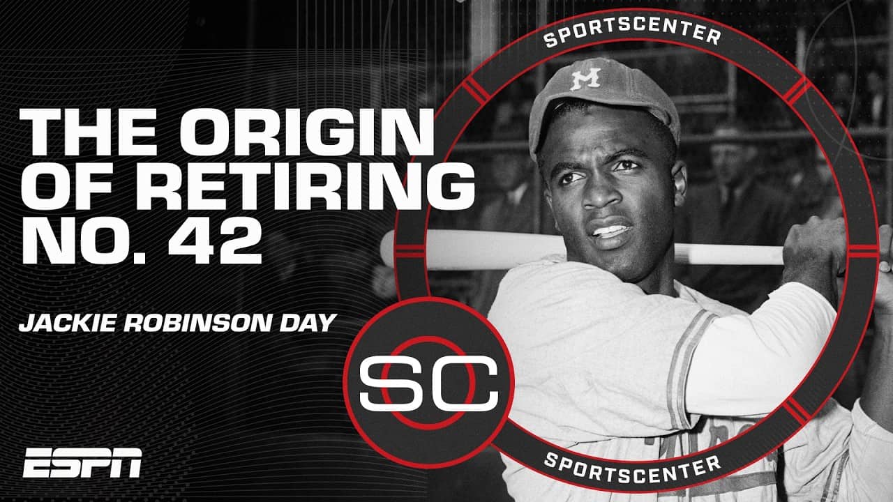 The origin of retiring Jackie Robinson’s No. 42 for each MLB team 🙌 | SportsCenter