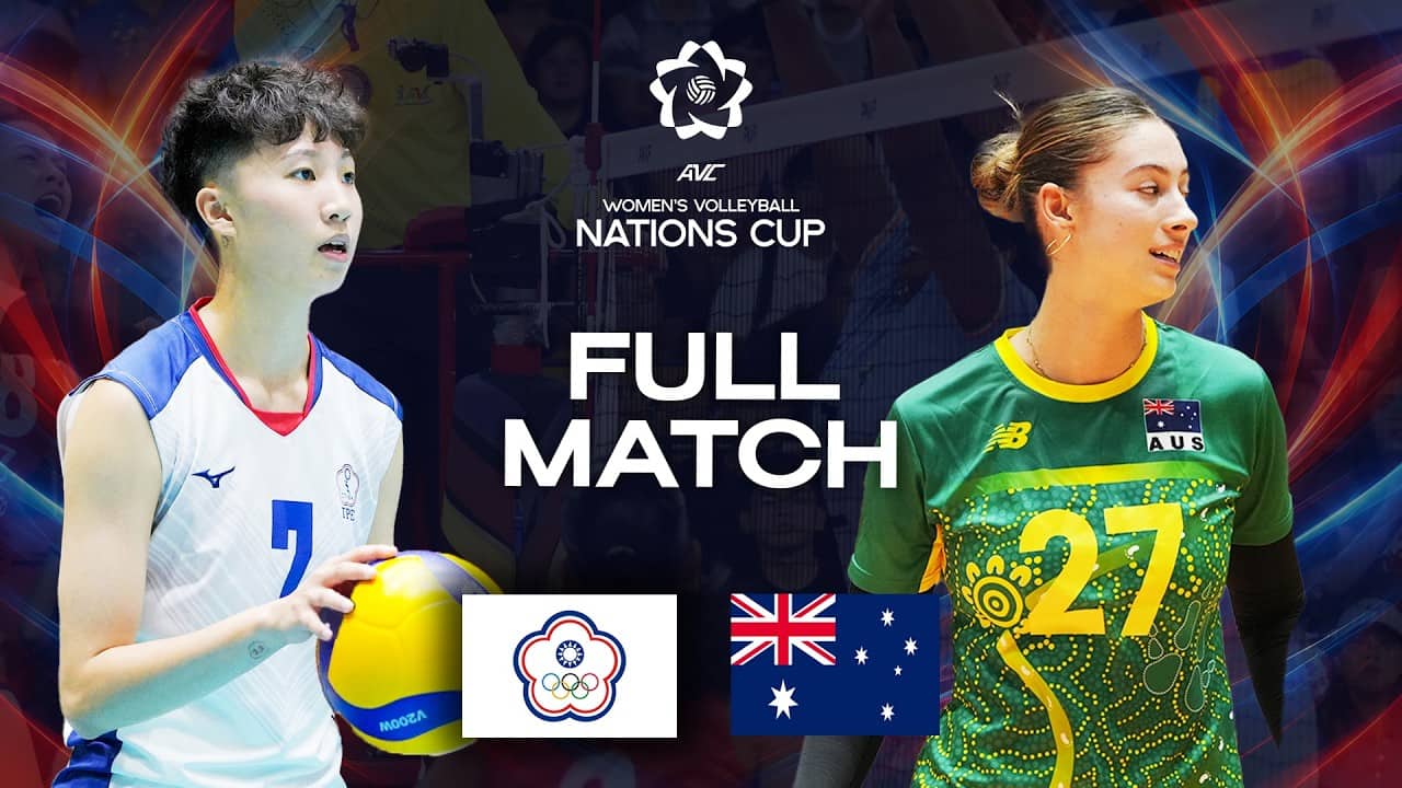 Chinese Taipei vs. Australia - Pool Play | AVC Women's Cup 2026