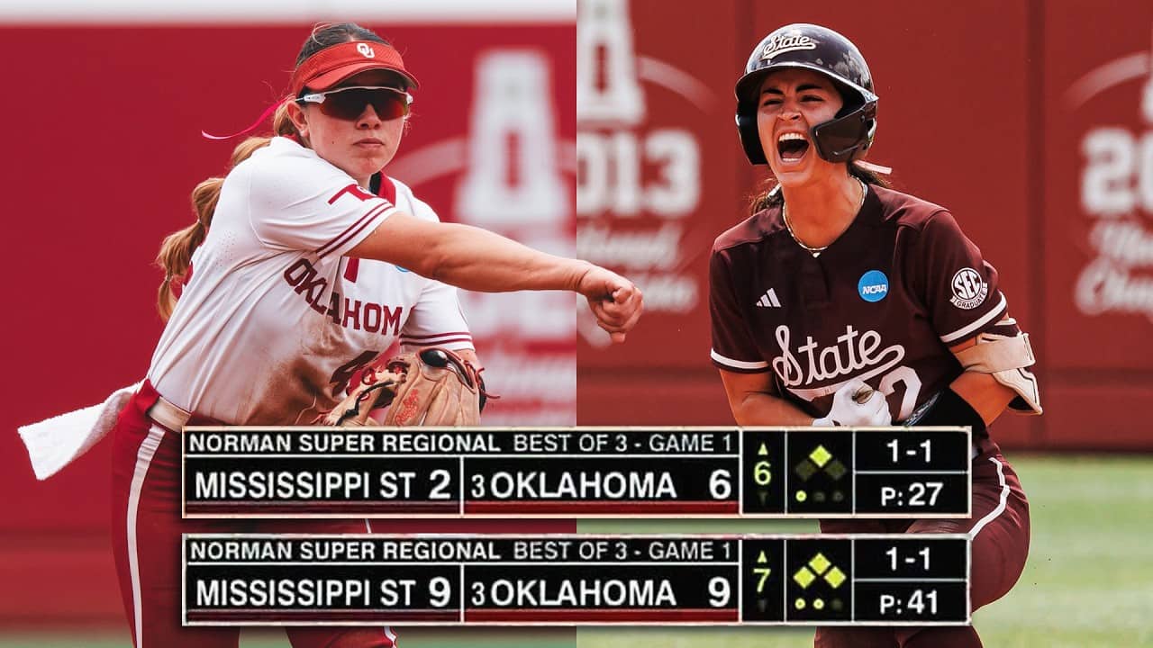 INSTANT CLASSIC: Mississippi State vs. Oklahoma in 2026 NCAA softball super regionals