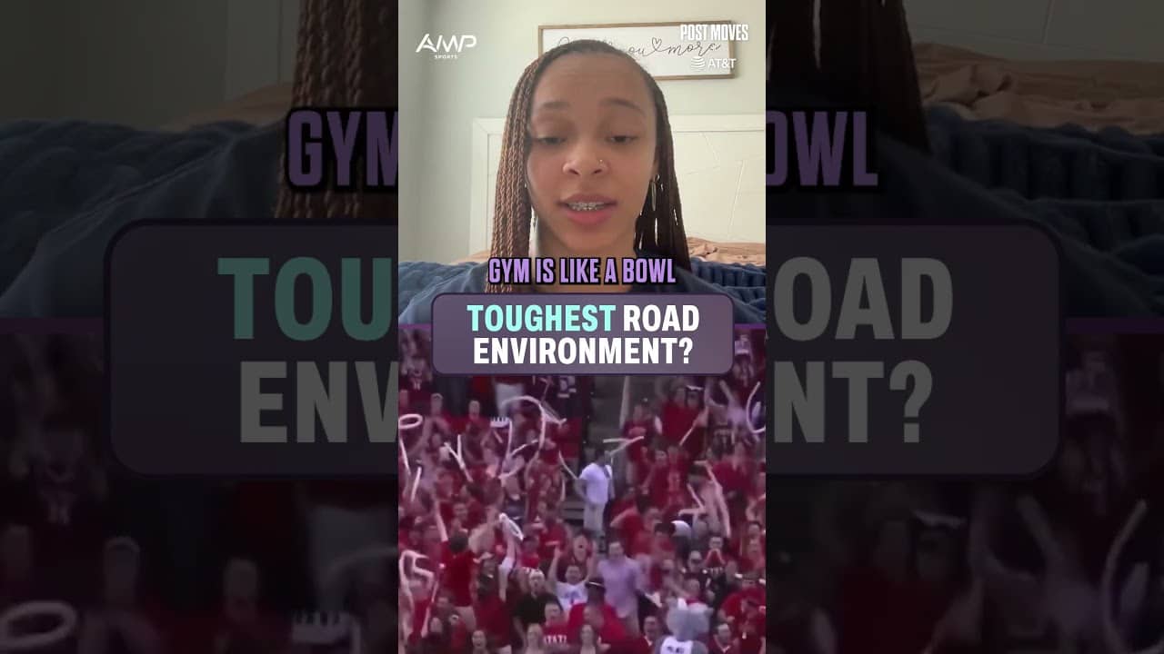 Aliyah Boston and Candace Parker had to ask Hannah Hidalgo: Toughest road environment? 👀 @ATT