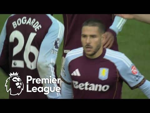 Emi Buendia puts Aston Villa 3-1 up over Fulham | Premier League | NBC Sports (edited)