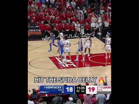 Jaland Lowe showing out in front of Donovan Mitchell 🕷️