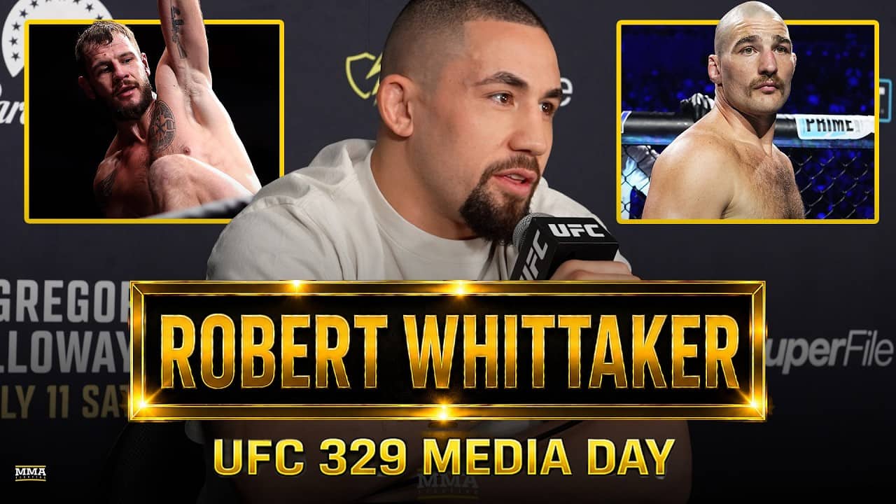 Robert Whittaker: Sean Strickland 'Anti-Hero' After Chimaev Win; REACTS To UFC 329 Prelim Slot