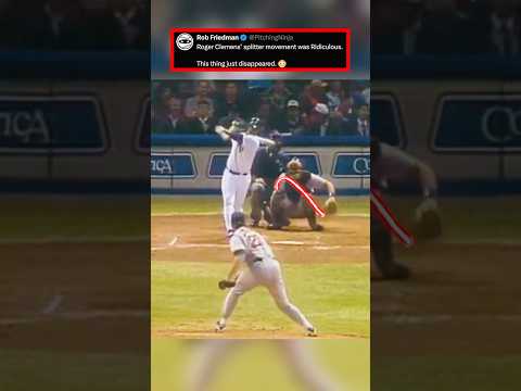 Roger Clemens’ splitter movement was Ridiculous. This thing just disappeared. 😳
