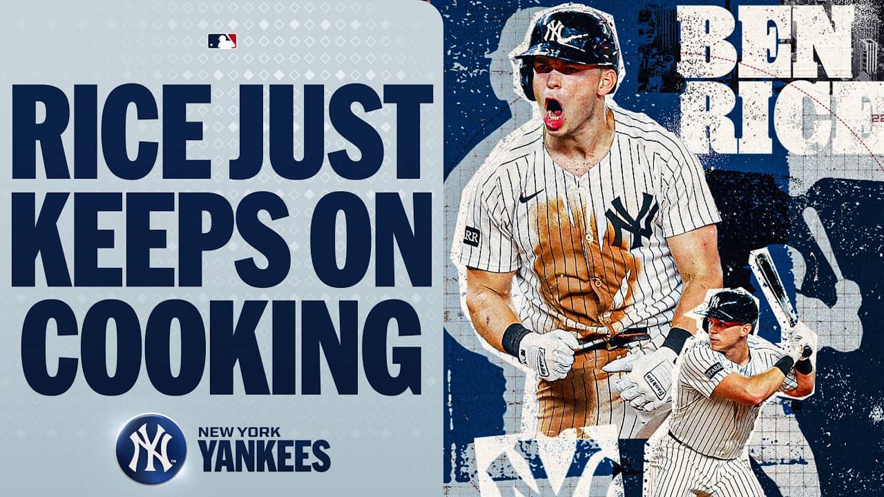 Ben Rice CLOBBERS the Yankees' second home run of the inning in the Bronx 🍚💪 | MLB Highlights