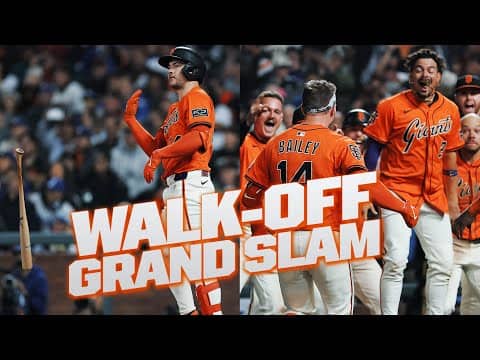 WALK-OFF GRAND SLAM for Patrick Bailey vs. the Dodgers in EXTRA INNINGS! 😤