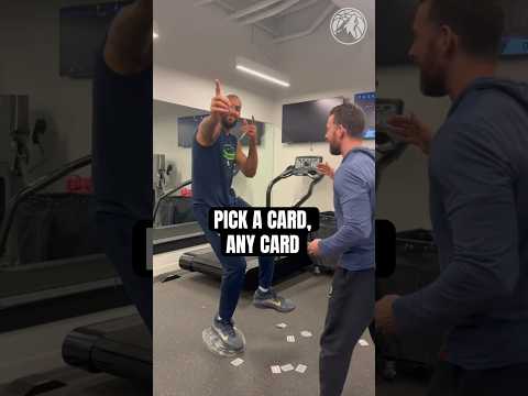 Rudy’s new card trick. 🃏