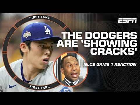 First Take reacts to LA Dodgers winning Game 1 of NLCS 👀 Is Game 2 a MUST-WIN for Brewers?!