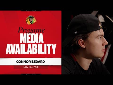 "We're playing for each other." | Connor Bedard Pregame 11.15.25