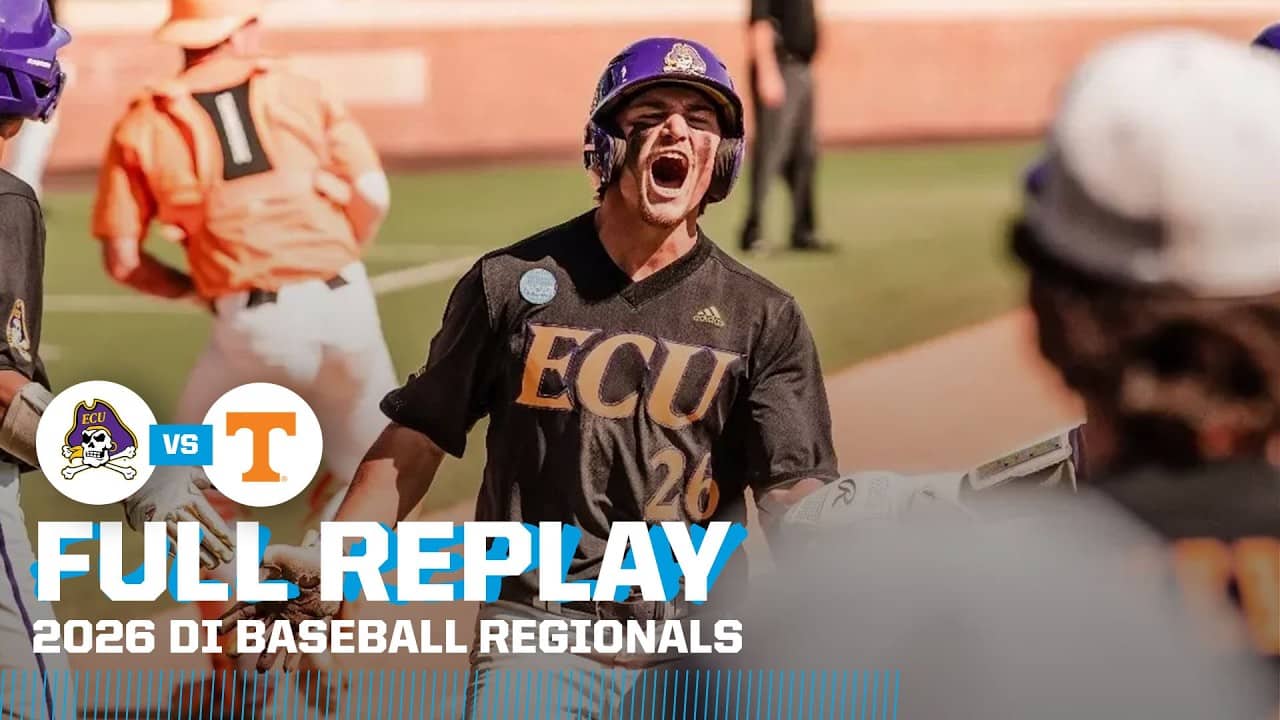 INSTANT CLASSIC: East Carolina vs. Tennessee: 2026 NCAA baseball regionals | FULL REPLAY
