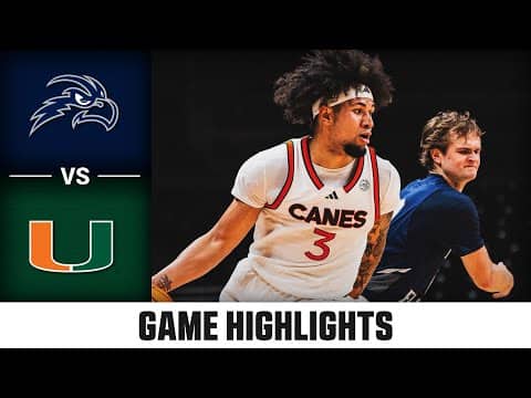 North Florida vs. Miami Game Highlights | 2025-26 ACC Men's Basketball
