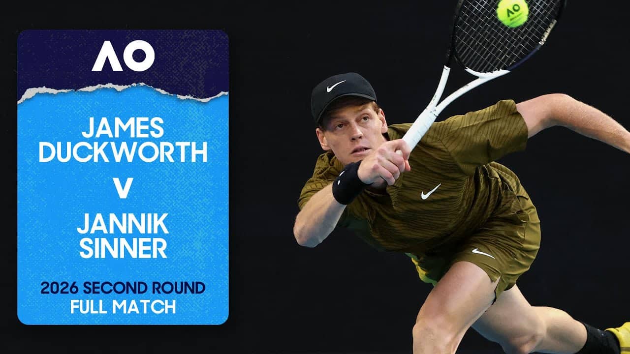 James Duckworth v Jannik Sinner Full Match | Australian Open 2026 Second Round
