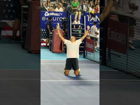 Fantastic Flavio🇮🇹 The moment the Italian claimed his first hard court title 🏆